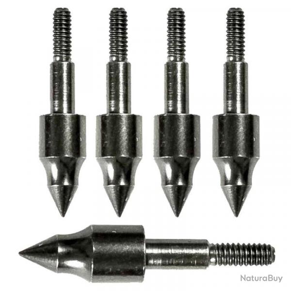 5 Pointes d'entrainement pour traits d'arbalte 8mm