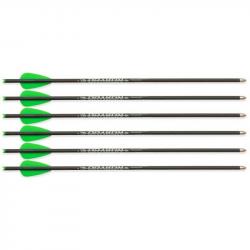 6 Flèches pour Arbalète à poulies Junxing Drakon Blanc