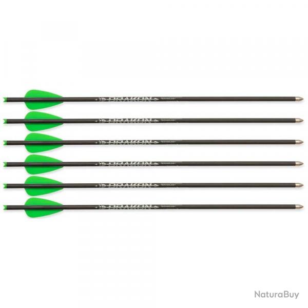 6 Flches pour Arbalte  poulies Junxing Drakon Vert