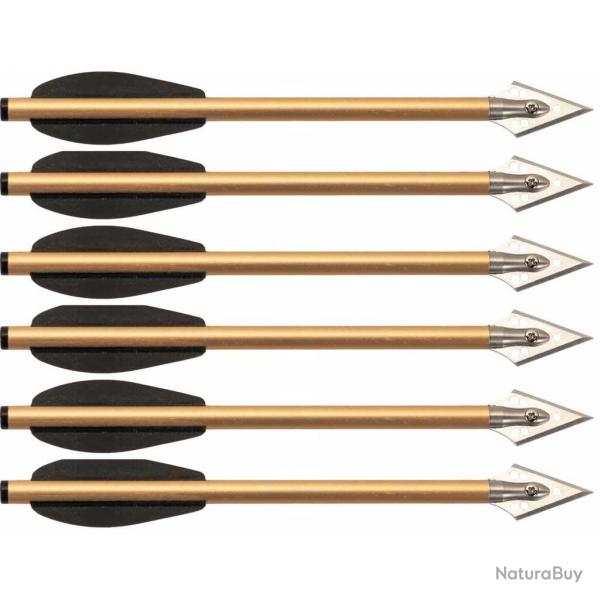 Lot de 6 traits de chasse 16 cm pour pistolet arbaltes