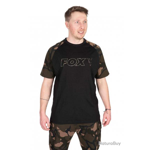 T-shirt Fox Black/Camo Outline XXL