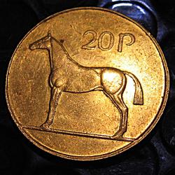 Eire piece de 20 pence 1995 (cheval) ttb