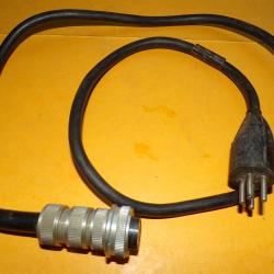 RADIO : CABLE ALIMENTATION DU RECEPTEUR VERS BATTERIE  POUR RADIO AN/GRC9 ,POUR RADIOAMATEUR ,BON ET