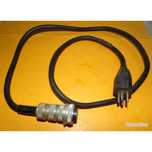 RADIO : CABLE ALIMENTATION DU RECEPTEUR VERS BATTERIE  POUR RADIO AN/GRC9 ,POUR RADIOAMATEUR ,BON ET