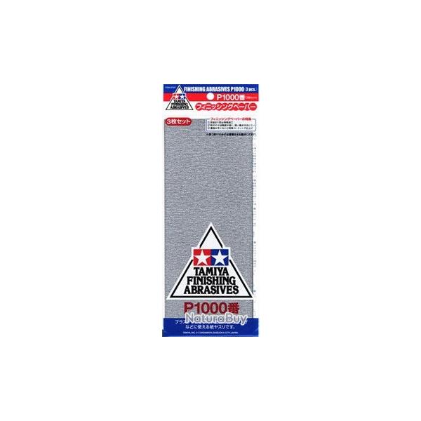 Papier abrasif P1000, par 3 | Tamiya (0000 0074)