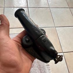 Canon avertisseur ou piège à feu calibre 12