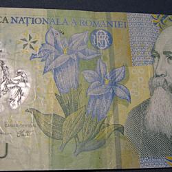 ROUMANIE billet de 1 leu 2005 original ttb