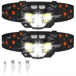 TOP ENCHERE Pack 2 Lampes Frontale LED Étanche