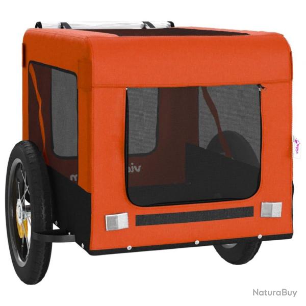 Remorque chariot transport de vlo pour animaux de compagnie Orange 02_0044345