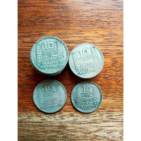 Lot pices 10 francs