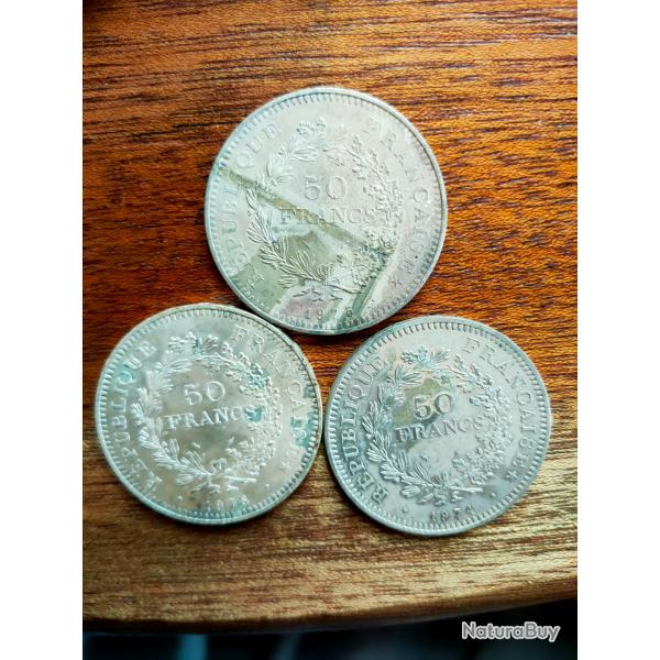 Lot pices 50 francs