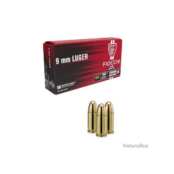 FIOCCHI cal.9mm PARA FMJ 124 grs x1000