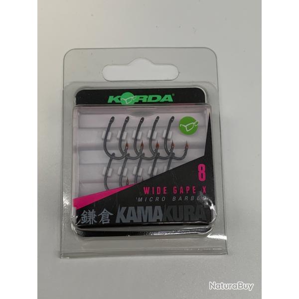 Hameons kamakura taille 8 wide gape x micro barbed Korda