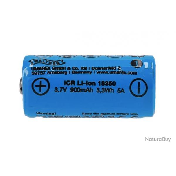 PILE POUR LAMPE "WALTHER" 18350 LI-ION 900 mAh