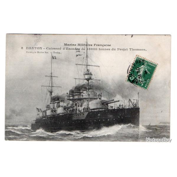CPA - Marine Militaire Franaise - "Danton"Cuirasse d'Escadre de 18000tonnes du Projet Thomson N218