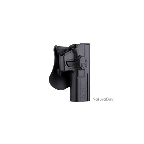 HOLSTER AMOMAX RIGIDE GLOCK GAUCHER G2 NOIR
