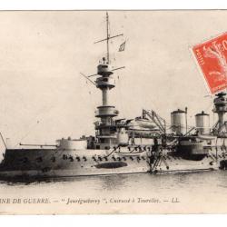 CPA - MARINE DE GUERRE-  La "Jaureguiberry " Cuirasse a Tourelles  N°224