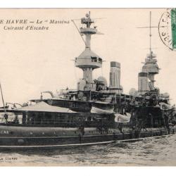 CPA - MARINE DE GUERRE-  LE HAVRE  "Massena" Cuirasse dESCADRE  N°311
