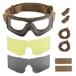 Masque balistique W810 OPS RG TACTICAL - Marron (pack)