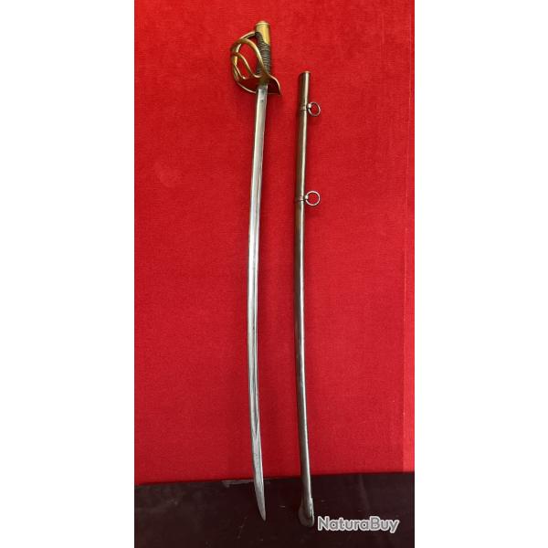 Sabre Cavalerie Lourde 1822 "Bancal", Klingenthal 1824, Cuirassier Carabinier Lancier Dragon Ligne