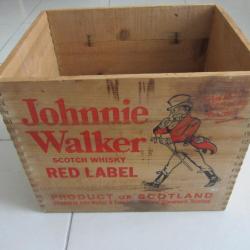 Caisse en bois Johnnie Walker 1950/60
