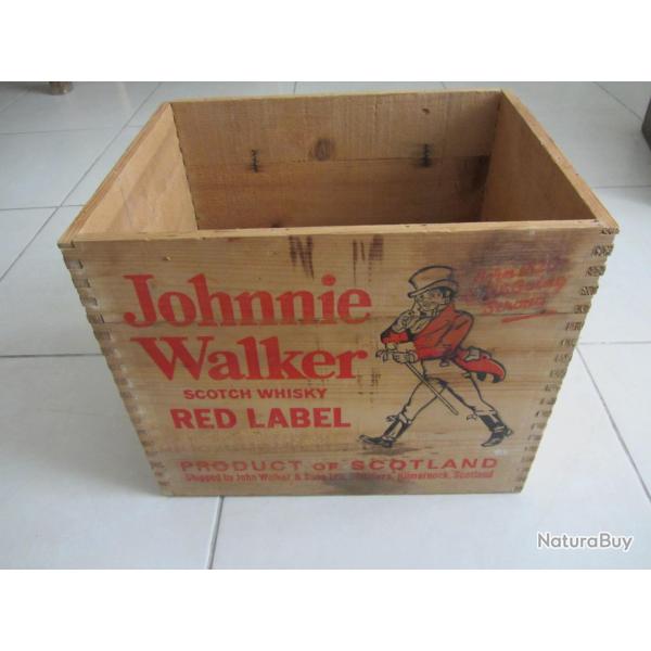Caisse en bois Johnnie Walker 1950/60