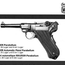 notice pistolet MAUSER P08 en FRANCAIS (envoi par mail) - VENDU PAR JEPERCUTE (m2408)
