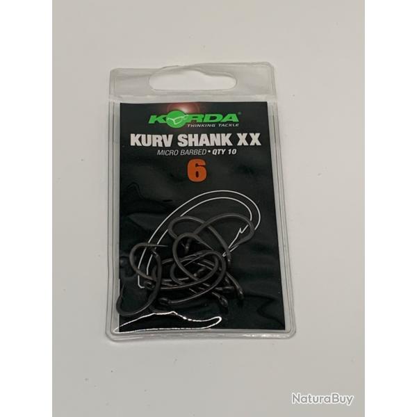 Hameons Kurv shank x x micro barbed taille 6 Korda