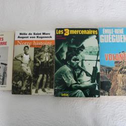 Lot 4 livres récits de guerre