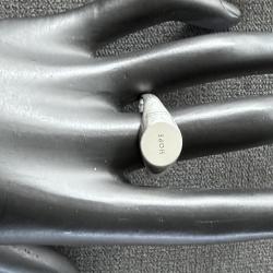 Chevalière en argent sterling - HOPE (espoir) - bague homme - taille 62 - marque Be Lost