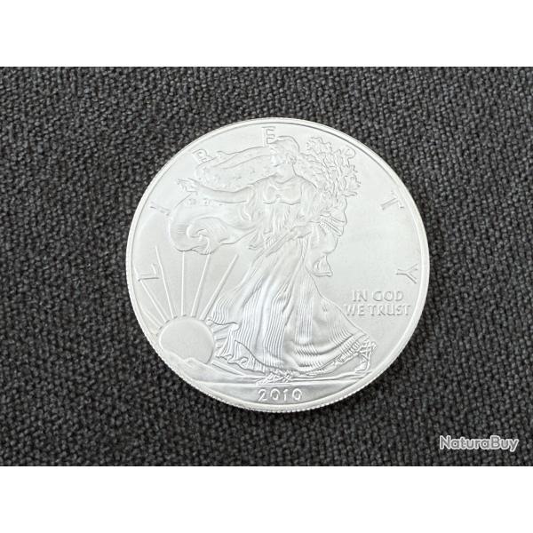 Pice tats-Unis 1 Dollar argent "American Silver Eagle" 2010