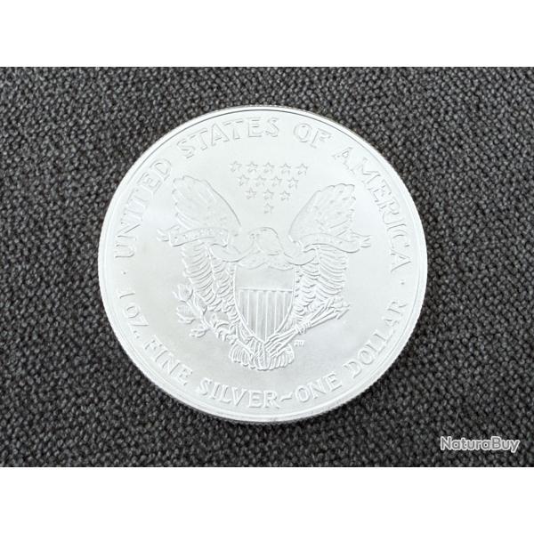 Pice tats-Unis 1 Dollar argent "American Silver Eagle" 2007