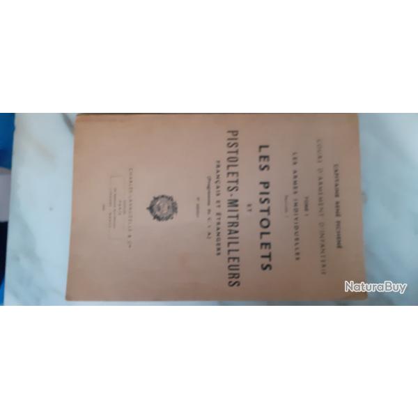 Fascicule militaire sur les pistolets et les PM de 1958