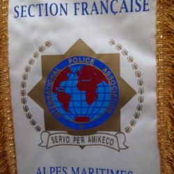 fanion international police association section Française Alpes Maritimes