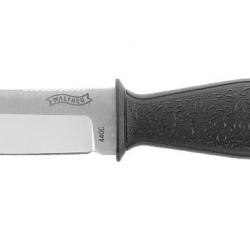 COUTEAU "WALTHER" P22 BSK LAME FIXE FINITION SATINEE BLACK