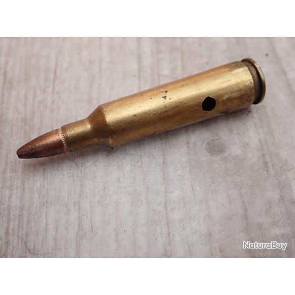Cartouche, munitions, calibre 22-250 REM, neutralise.