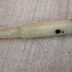 Cartouche, munitions, calibre 7,5 mm à blanc.  neutralisée.