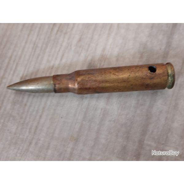 lot de 2 Cartouches, munitions, neutralise. 7,5 x 54. MAS 36