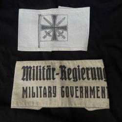 Lot de deux brassards à identifier - Allemand WW2