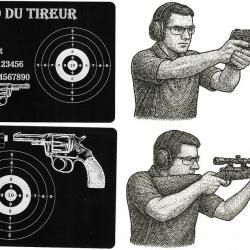 Mémo tireur sportif FFT en aluminium gravé au laser (Recto / Verso)