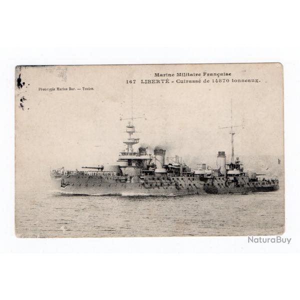 CPA -Marine Militaire Franaise - LIBERT- Cuirasse de 14870toneaux N1001