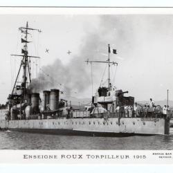 CPA -Marine Militaire -ENSEIGNE ROUX TORPILLEUE 1915 N°1002