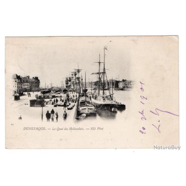 CPA - MARINE DUNKERQUE - Le Quai des Hollanais N342