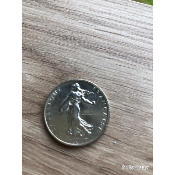 Pice en argent 2 francs - Semeuse - anne 1915