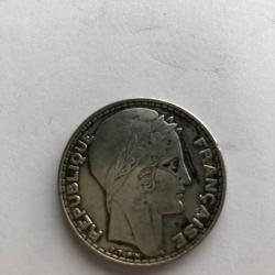 Pièce en argent 20 francs Turin Année 1933 -