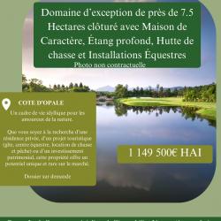 Domaine d'exception de 7.5 Hectares avec Maison de Caractère, Étang, Hutte et box pour chevaux