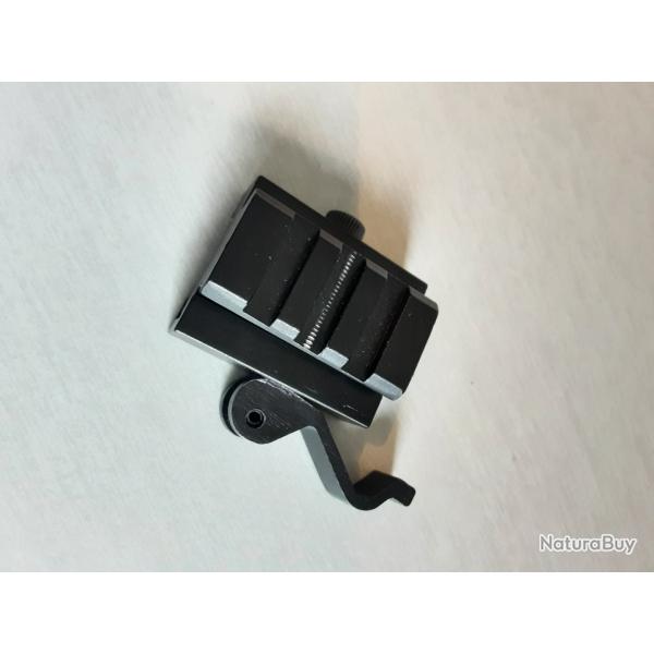 Rhausse de rail picatinny QD 3 slots