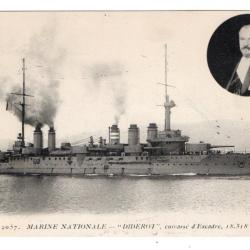 CPA - MARINE NATIONALE - DIDEROT . Cuirasse d'escadre N°1052