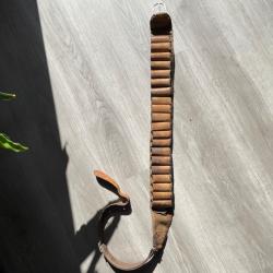 Cartouchière calibre 12/16 cuir