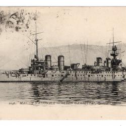 CPA - MARINE NATIONALE - LEON GAMBETTA . Croiseur Cuirasse N°888